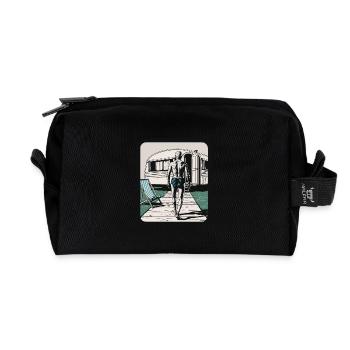 Pensioners - Recycled Toiletry Zip Bag - black - Front