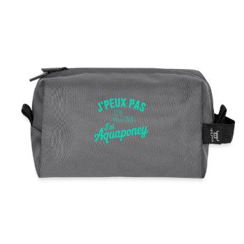 T-Shirt Ich kann kein Aquapony haben - Recycelte Kulturtasche - Anthrazit - Vorne