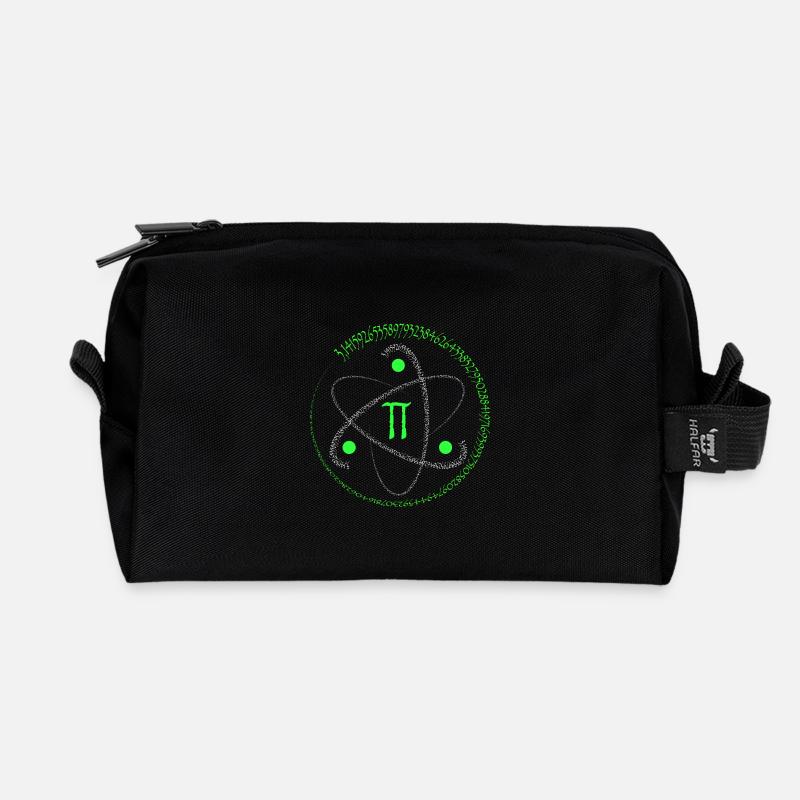 pi Zahl - Recycelte Kulturtasche - Schwarz