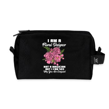 I'm A Floral Designer Floristik Florist Design - Recycelte Kulturtasche - Schwarz - Vorne