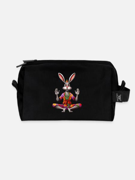 Yogi Hase - Recycelte Kulturtasche - Schwarz