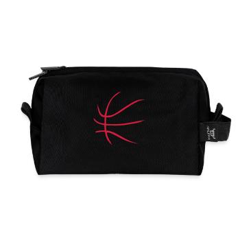 basketball basket ball - Trousse de toilette en tissu recyclé - noir - Devant