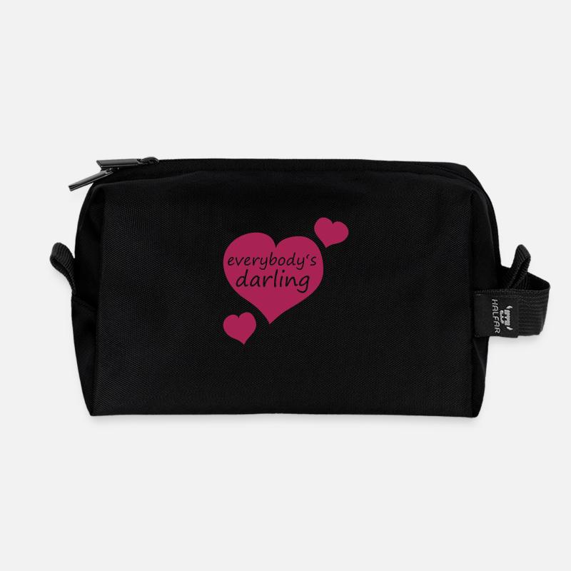 everybodys darling - Recycelte Kulturtasche - Schwarz