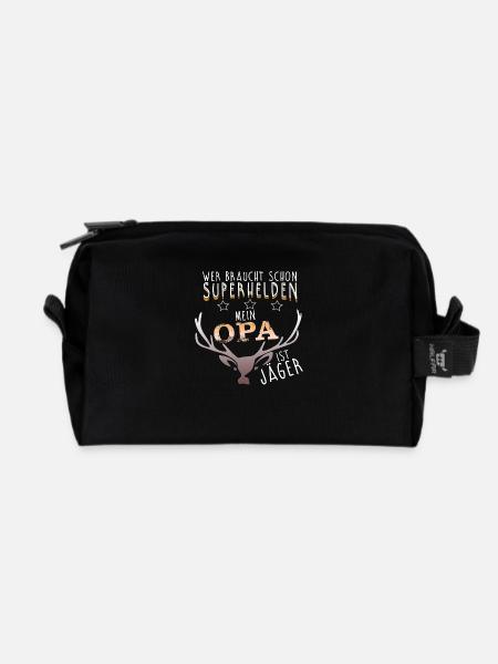 OPA Jäger - Recycelte Kulturtasche - Schwarz