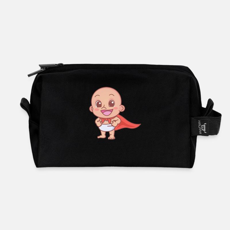 Baby Hero - Recycelte Kulturtasche - Schwarz