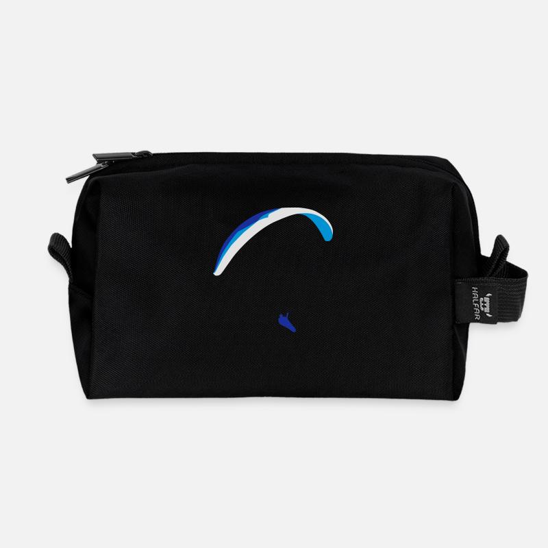 Paraglider XC - Recycelte Kulturtasche - Schwarz