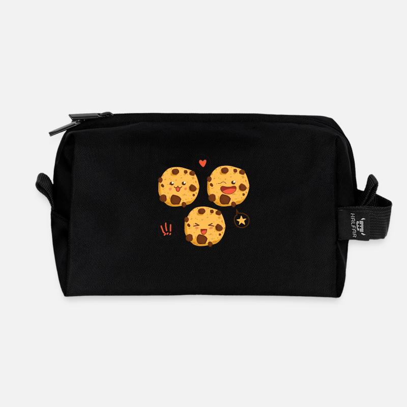cookie - Recycled Toiletry Zip Bag - black