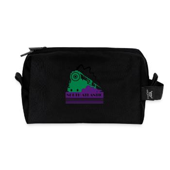 Nordatlantische Art-déco-Eisenbahn - Recycelte Kulturtasche - Schwarz - Vorne