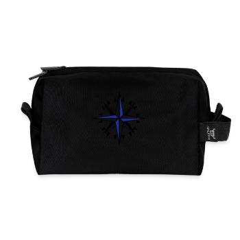 Kompass, Kompass, Windrose Segel - Recycelte Kulturtasche - Schwarz - Vorne