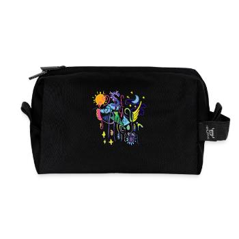 Shift Your Attention - Recycled Toiletry Zip Bag - black - Front