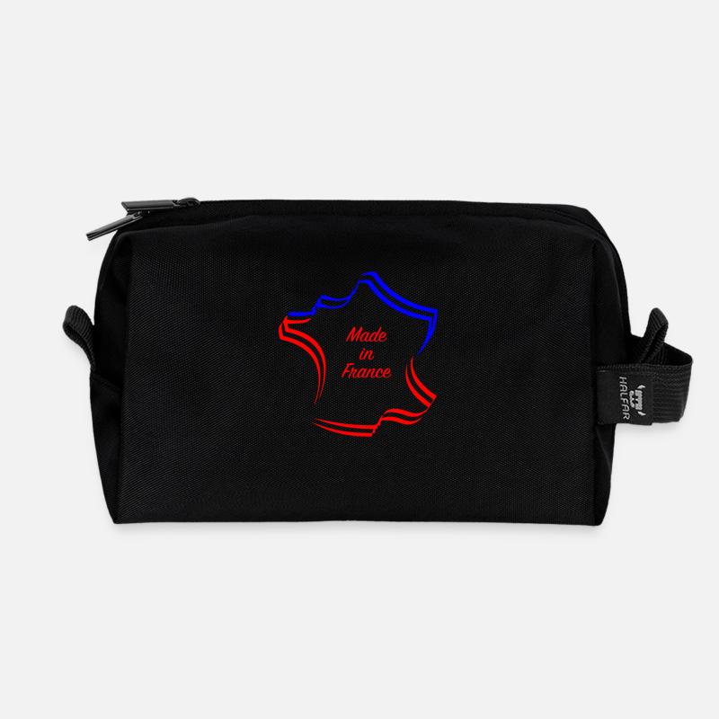 Hergestellt in Frankreich - Recycelte Kulturtasche - Schwarz