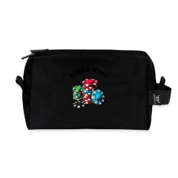 Roi du poker - Trousse de toilette en tissu recyclé - noir - Devant
