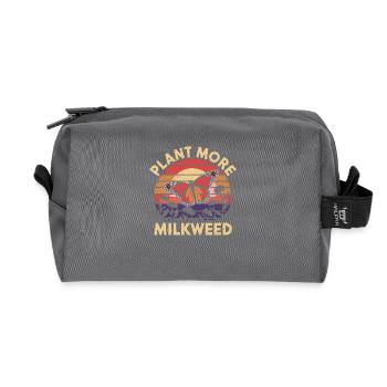 For a sustainable future - Recycled Toiletry Zip Bag - anthracite - Front