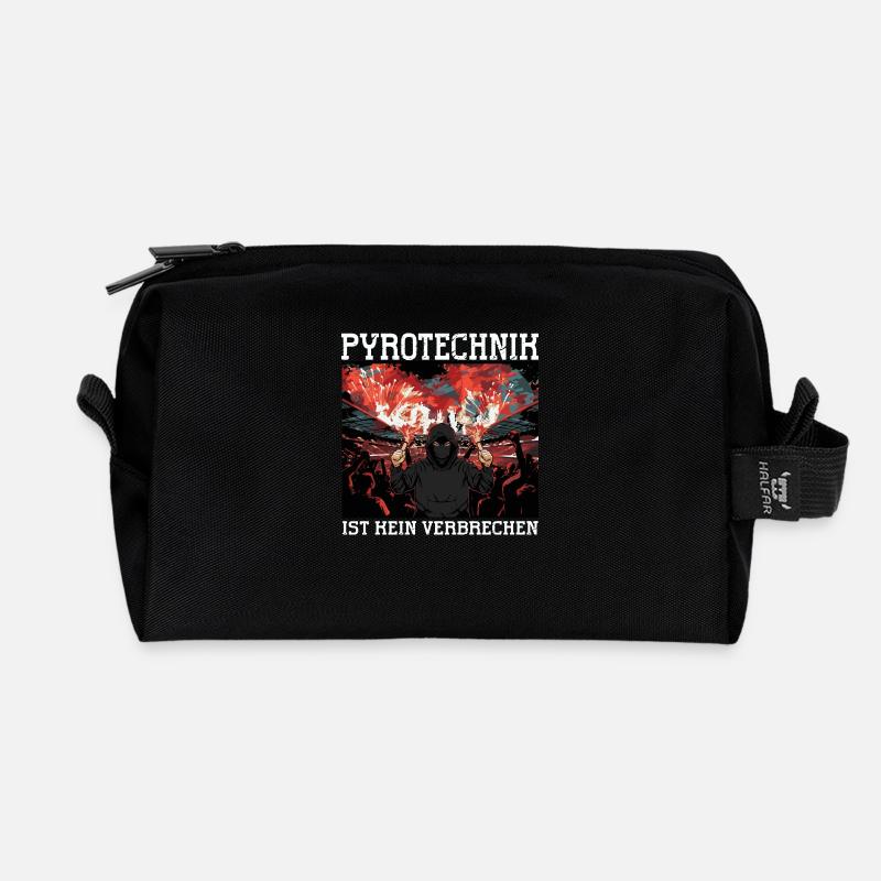 Pyrotechnik ist kein Verbrechen - Recycelte Kulturtasche - Schwarz