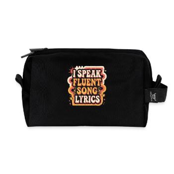 I Speak Fluent Song Lyrics 8 - Recycelte Kulturtasche - Schwarz - Vorne