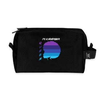 Sternzeichen Skorpion - Recycelte Kulturtasche - Schwarz - Vorne