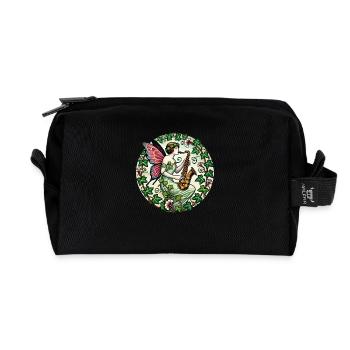Saxophon Fee - Recycelte Kulturtasche - Schwarz - Vorne
