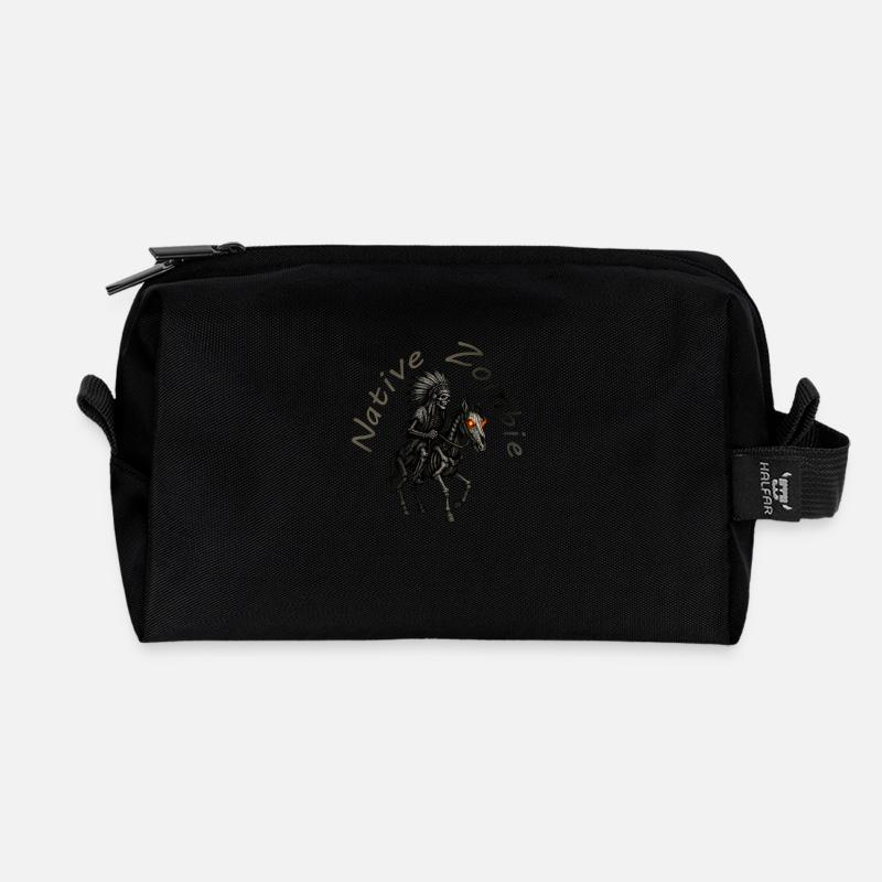 Native Zombie - Recycelte Kulturtasche - Schwarz