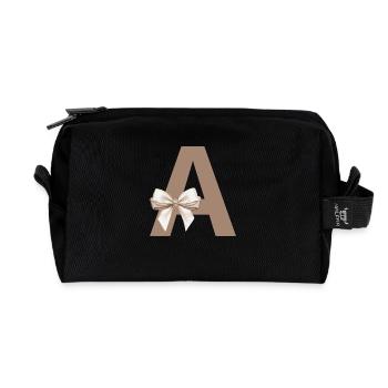 Brief an den Knoten - Recycelte Kulturtasche - Schwarz - Vorne