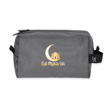 Eid Mubarak - Recycled Toiletry Zip Bag - anthracite - Front
