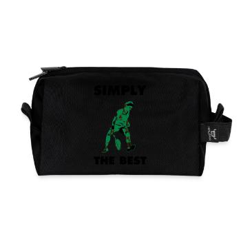 SIMPLY THE BEST - Trousse de toilette en tissu recyclé - noir - Devant