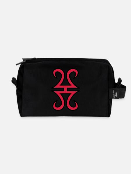 Odins Blitzbündel - Recycelte Kulturtasche - Schwarz