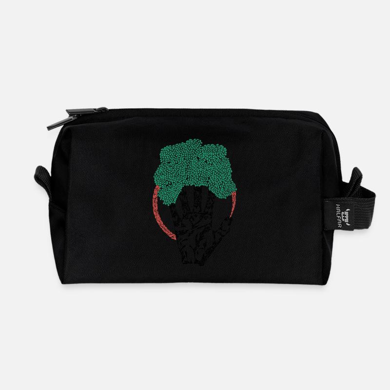Green Fingers - Recycled Toiletry Zip Bag - black