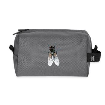 fliege - Recycelte Kulturtasche - Anthrazit - Vorne