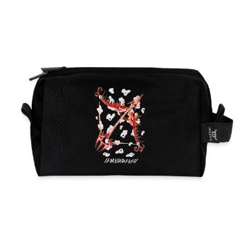 Sagittaire Négutif - Trousse de toilette en tissu recyclé - noir - Devant