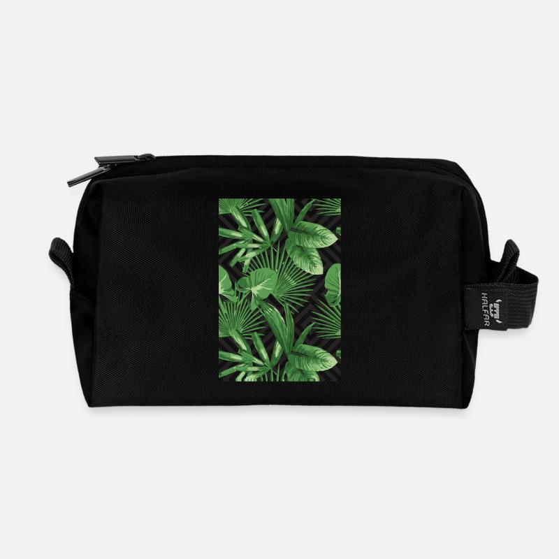 Tropical Geometry - Recycelte Kulturtasche - Schwarz