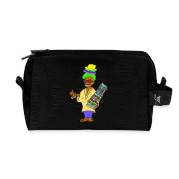 Hello Helmut Mallorca (in color) - Recycled Toiletry Zip Bag - black - Front