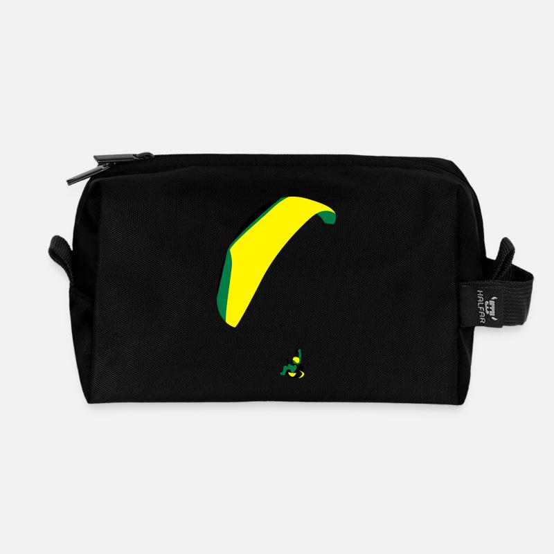 Paraglider Acro - Recycelte Kulturtasche - Schwarz