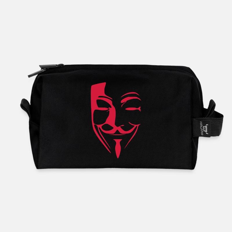 Anonymous - Recycelte Kulturtasche - Schwarz