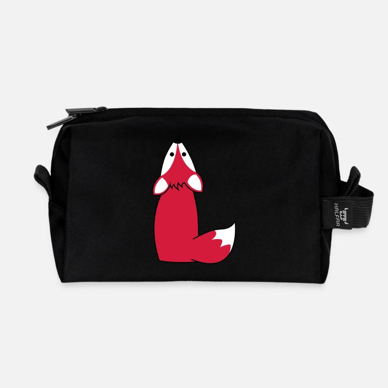 fuchs - Recycelte Kulturtasche - Schwarz