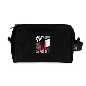 Super dad Superdad Funny Superhero Dad - Recycelte Kulturtasche - Schwarz - Vorne