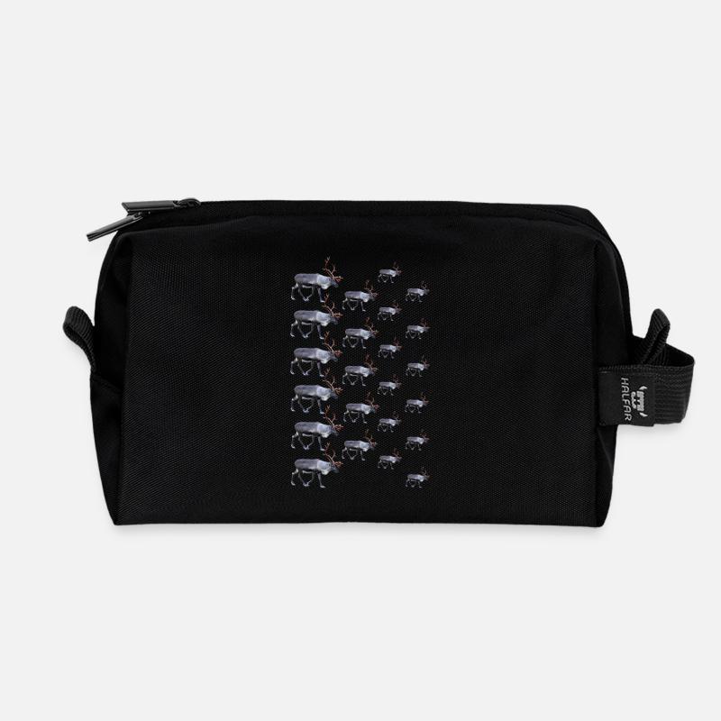 Rentier - Recycelte Kulturtasche - Schwarz