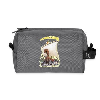 NORMANDY 1110 YEARS CMXI - MMXXI - Recycled Toiletry Zip Bag - anthracite - Front