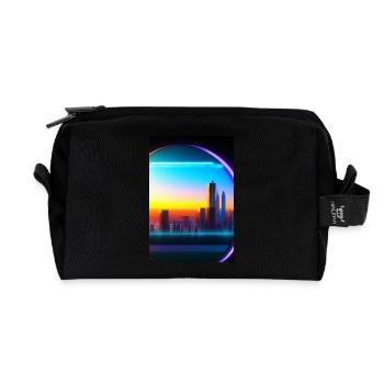 Ville de Kugel - Trousse de toilette en tissu recyclé - noir - Devant