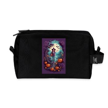Halloween Nacht - Recycelte Kulturtasche - Schwarz - Vorne