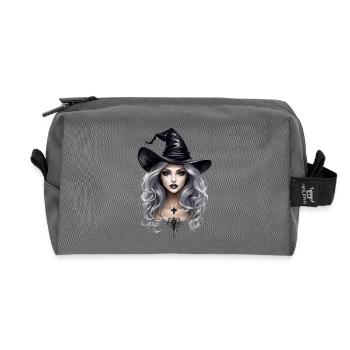 witch - Recycled Toiletry Zip Bag - anthracite - Front