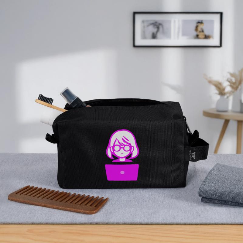 Frau mit Computer Programmierer Coder Recycelte Kulturtasche