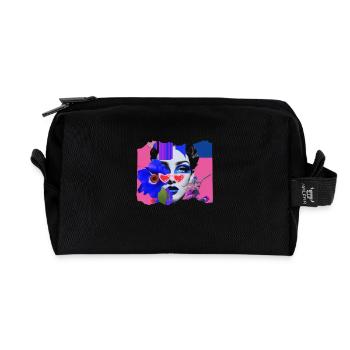 Pop Funky - Recycelte Kulturtasche - Schwarz - Vorne