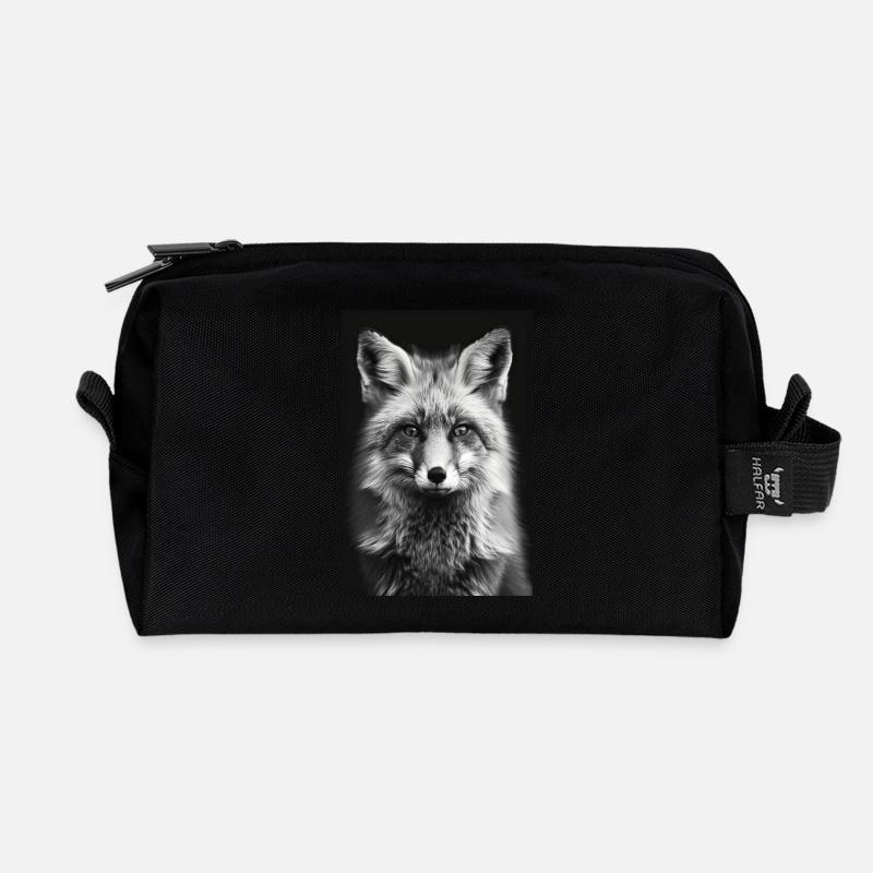 Fuchs - Recycelte Kulturtasche - Schwarz