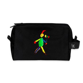 Jumping jack - Recycled Toiletry Zip Bag - black - Front