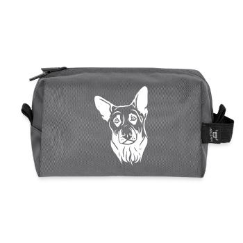 Sheepdog - Recycled Toiletry Zip Bag - anthracite - Front