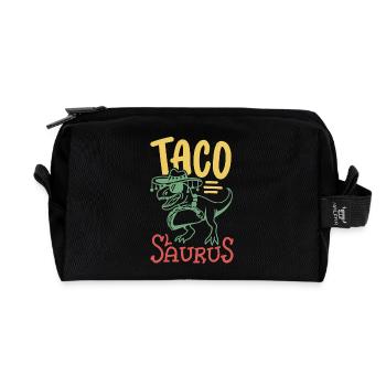 Taco Saurus Cinco de Mayo Mexikaner - Recycelte Kulturtasche - Schwarz - Vorne