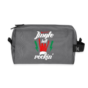 Jingle bell Rockin Christmas Music - Recycled Toiletry Zip Bag - anthracite - Front
