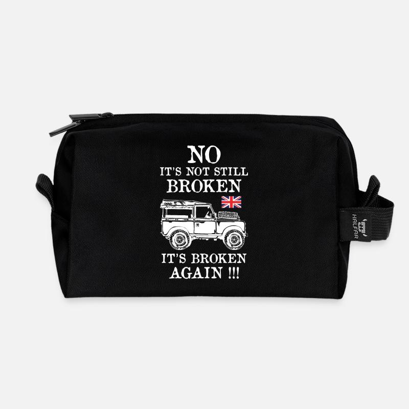 Landy Broken Again - Recycled Toiletry Zip Bag - black