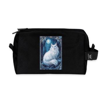 Cloudtail Wolkenschweif schöne weiße Katze winter - Recycelte Kulturtasche - Schwarz - Vorne