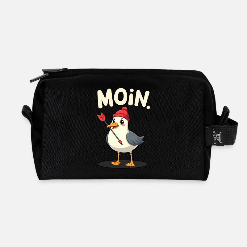 Fléchettes Fléchettes Moin Seagull avec fléchettes - Trousse de toilette en tissu recyclé - noir